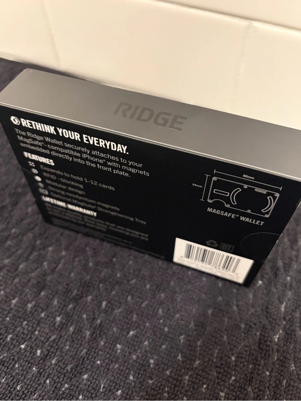 The Ridge Wallet for MagSafe in Carbon Fiber 3K - New/Factory Sealed